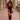 Selena Rust Multi Mesh Maxi Dress- full body view