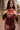 Selena Rust Multi Mesh Maxi Dress- frontal top view