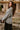 Destiny Grey & Black Pocket Sweater- frontal side view