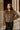 Aspen Taupe Faux Fur Jacket - front top view