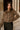 Aspen Taupe Faux Fur Jacket - front view