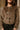Aspen Taupe Faux Fur Jacket - close up top view