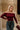 Amari Burgundy Ruched Off-The-Shoulder Top- front view
