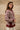 Allison Burgundy & Cream Stripe Pullover- side view