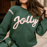 Jolly Green & Pink Graphic Sweatshirt - front view