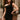 Ashton Black Asymmetric Mini Dress - front view