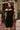 Ashton Black Asymmetric Mini Dress - front 