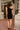 Ashton Black Asymmetric Mini Dress - back view