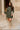Aster Olive Green Mock Neck Sweater Dress - full body front view with belt
