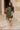 Aster Olive Green Mock Neck Sweater Dress - full body front view with belt