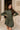 Aster Olive Green Mock Neck Sweater Dress - front view