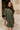 Aster Olive Green Mock Neck Sweater Dress - upper body front view