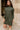 Aster Olive Green Mock Neck Sweater Dress - frontal side view