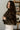 Clara Dark Brown Fur Cropped Jacket- side top view