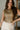 Everly Gold Round Neckline Tank- close up front view