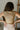 Everly Gold Round Neckline Tank- close up back view