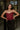 Lucia Deep Red Shimmer Smocked Tank- front view