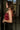 Lucia Deep Red Shimmer Smocked Tank- side view