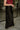 Lydia Black Satin Midi Skirt- side view