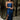 Samantha Navy Blue Satin Ruffle Maxi Dress- full body view