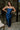 Samantha Navy Blue Satin Ruffle Maxi Dress= full view