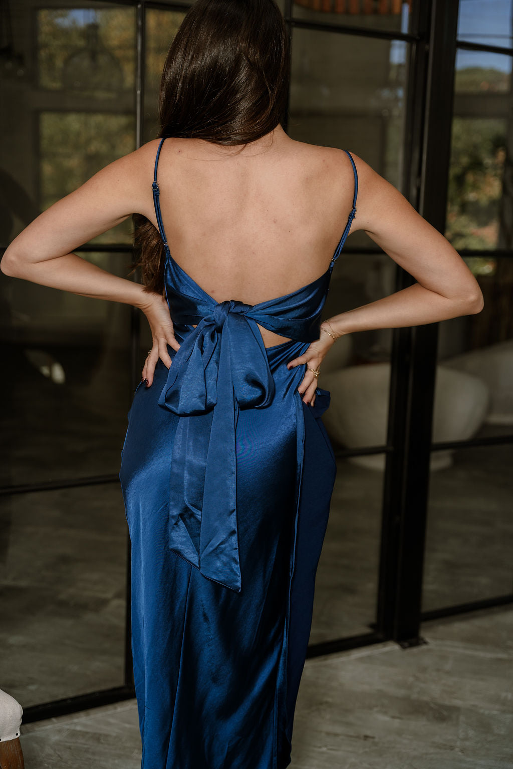 satin ruffle maxi dress in blue Blue Wallis Petite Occasion Satin Ruffle Maxi Dress