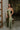 Sienna Olive Green Satin Maxi Dress- close up frontal side view