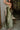 Sienna Olive Green Satin Maxi Dress- close up side view