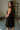 Lilah Black Satin Mini Dress- back side view