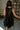Lilah Black Satin Mini Dress- full top back view