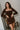 Maeve Brown Suede Slit Skort - front view