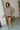 Brooklyn Brown Chevron Double Breasted Jacket - full body front view (buttoned)