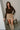 Maeve Tan Suede Slit Skort - full front