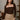 Ryah Brown Ruched Square Neck Top - front view