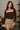 Ryah Brown Ruched Square Neck Top - front view