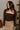 Ryah Brown Ruched Square Neck Top - close front view