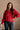 Molly Red Long Sleeve Sweater - front