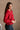 Molly Red Long Sleeve Sweater - side