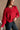 Molly Red Long Sleeve Sweater - frontal side view