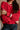 Molly Red Long Sleeve Sweater - close up