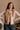Zoey Brown Faux Fawn Fur Vest - front view