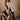 Macy Brown Suede & Shag Fur Vest - full body front view