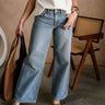Just Black Denim: Blair Baggy WIde Leg Jeans- front view