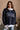 Tigers Navy Blue & White Mock Neck Sweatshirt- top view