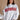 Georgia Red & White Mock Neck Sweatshirt- close up top view