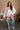 Tennessee Orange & White Mock Neck Sweatshirt- full body view