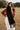 Marlowe Black Fringe Scarf - front view wrapped