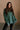 Nylah Dark Green Long Sleeve Sweatshirt - front view