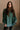 Nylah Dark Green Long Sleeve Sweatshirt - view of front