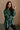 Nylah Dark Green Long Sleeve Sweatshirt - crossed arm front view